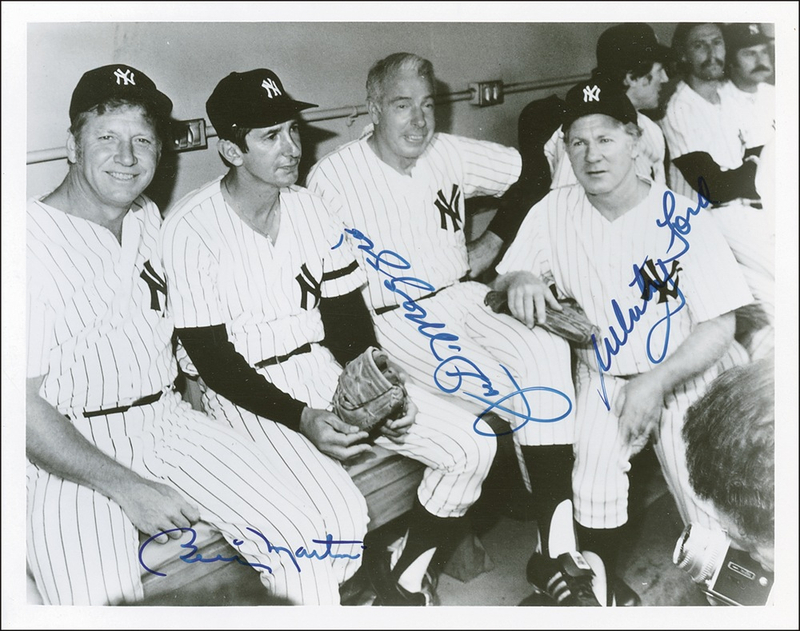 Lot 1216 DiMaggio, Ford, and Martin Signed Photograph