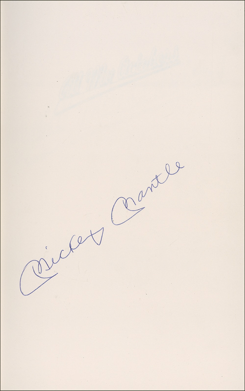 Lot 1284 Mickey Mantle Book