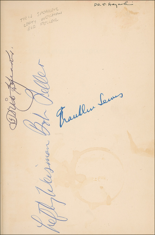 Lot 1346 Tris Speaker and Friends Book