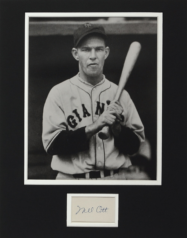 Lot 1309 Mel Ott Signature