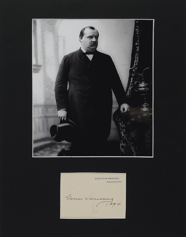 Lot 11 Grover Cleveland White House Card