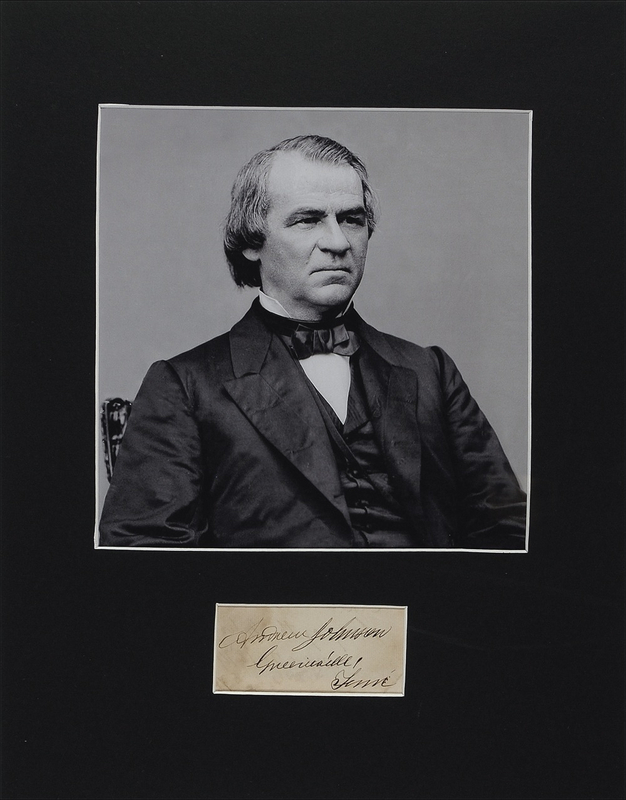 Lot 51 Andrew Johnson Signature