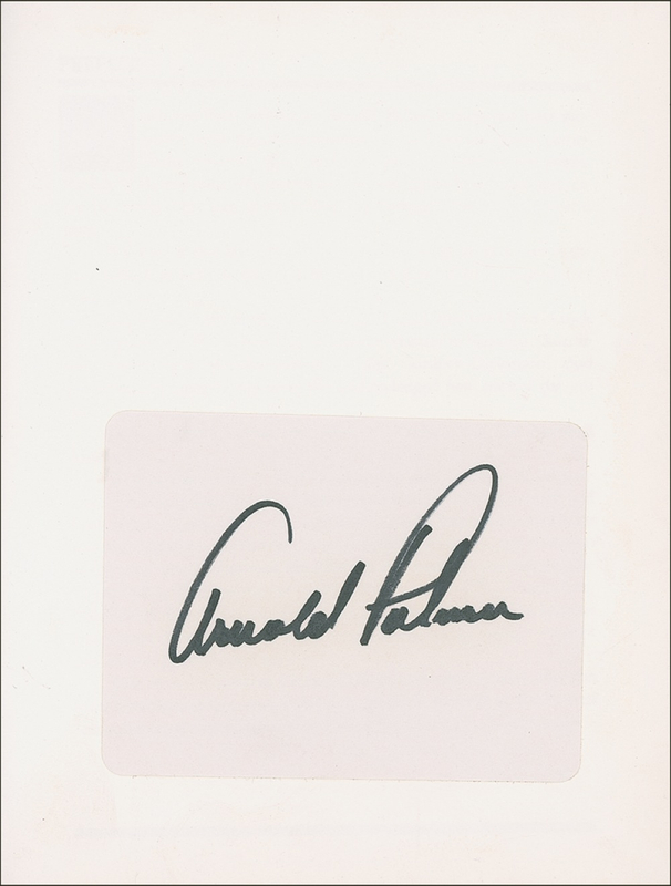 Lot 1317 Arnold Palmer Book