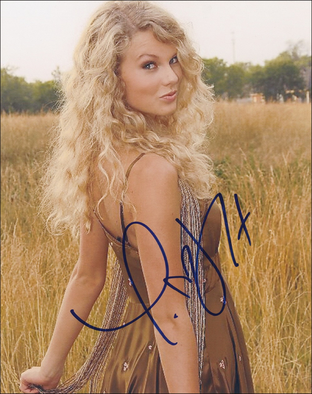 Lot 785 Taylor Swift Signed Photograph
