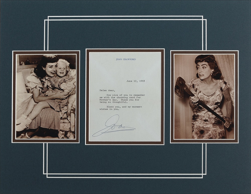 Lot 871 Joan Crawford: ‘Mommie Dearest’ celebrates Mother’s Day