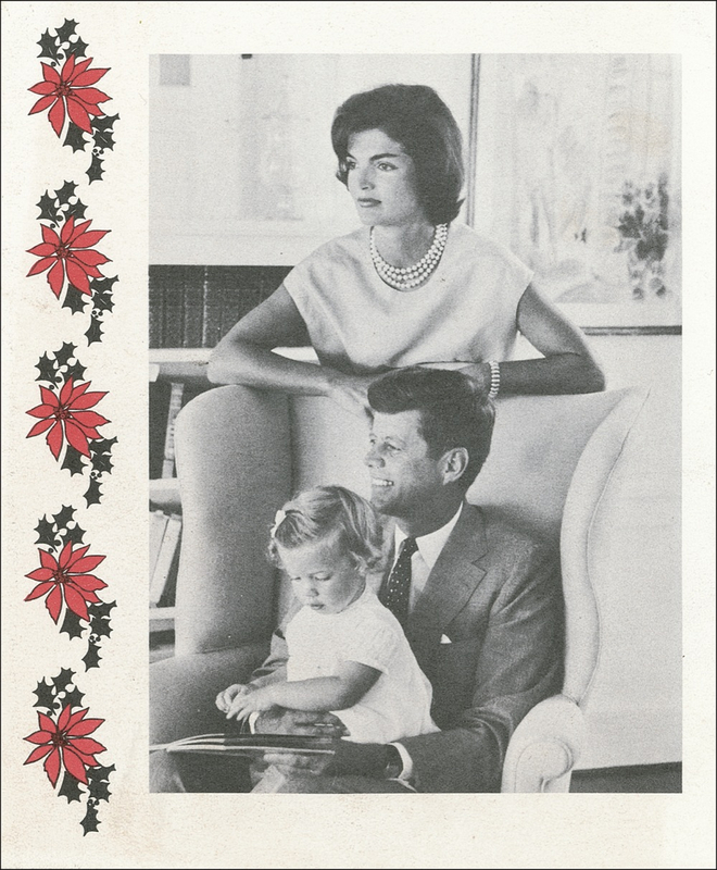 Lot 57 John F. Kennedy: Intimately-signed Christmas greetings