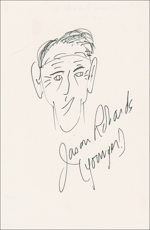 Lot 1145 Jason Robards Sketch