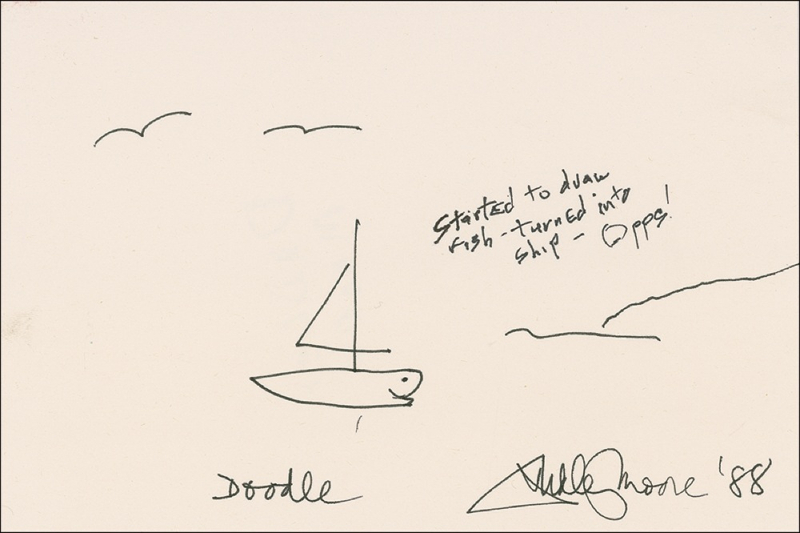 Lot 1132 Dudley Moore Sketch