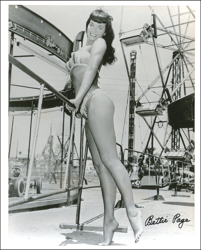 Lot 1003 Bettie Page Signed Photograph