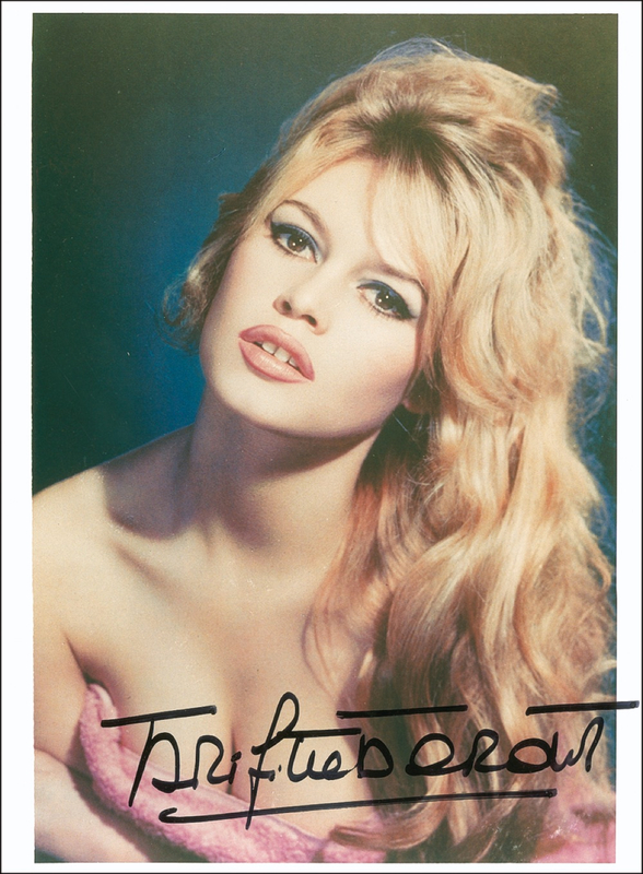 Lot 831 Brigitte Bardot Signed Photograph