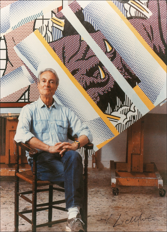 Lot 506 Roy Lichtenstein Signed Photograph