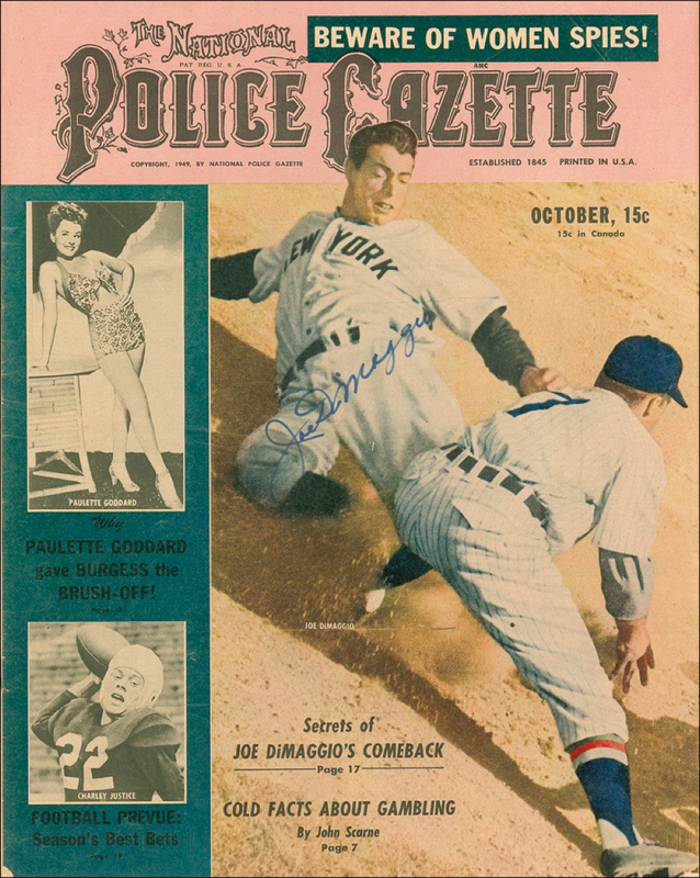 Lot 1219 Joe DiMaggio Magazine