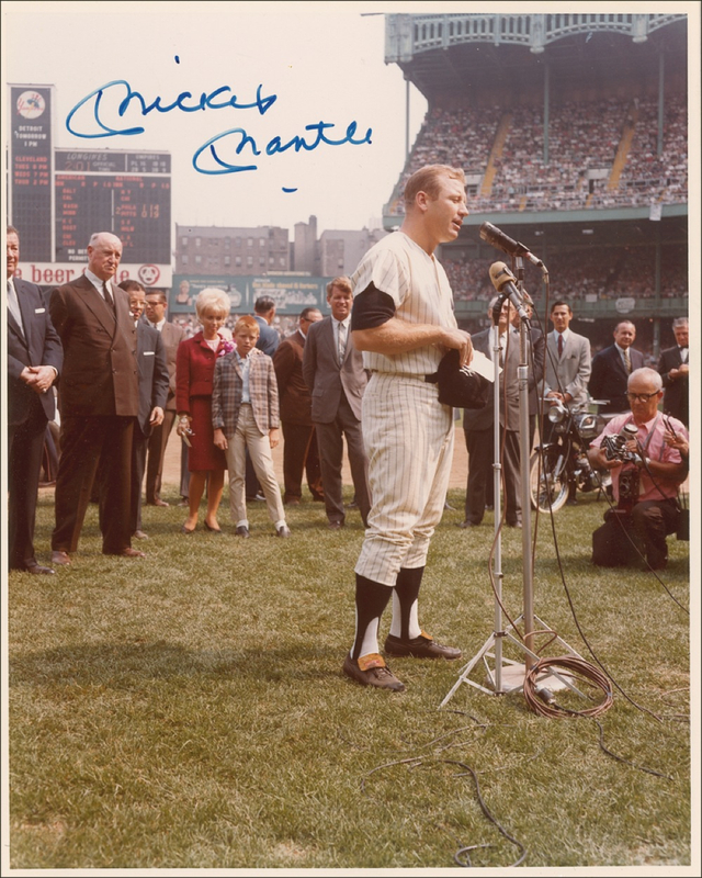 Lot 1286 Mickey Mantle Signed Photograph