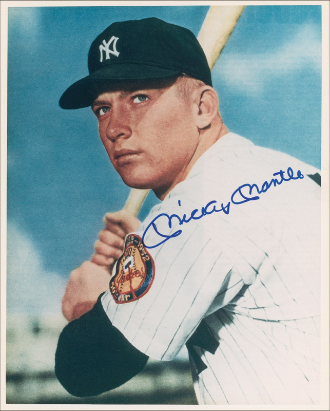 Lot 1287 Mickey Mantle Signed Photograph