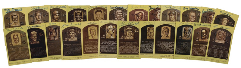 Lot 1178 Baseball Hall of Famers Hall of Fame Cards