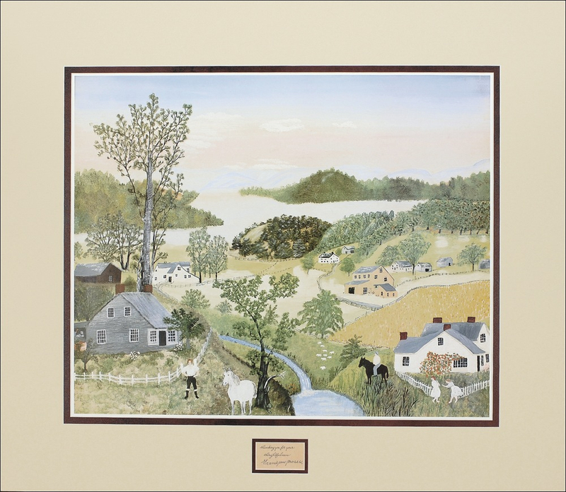 Lot 521 Grandma Moses Signature