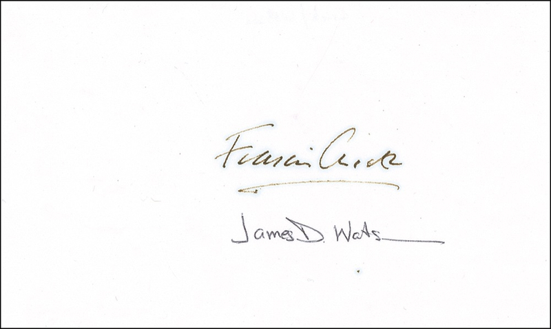 Lot 177 DNA: Watson and Crick Signature