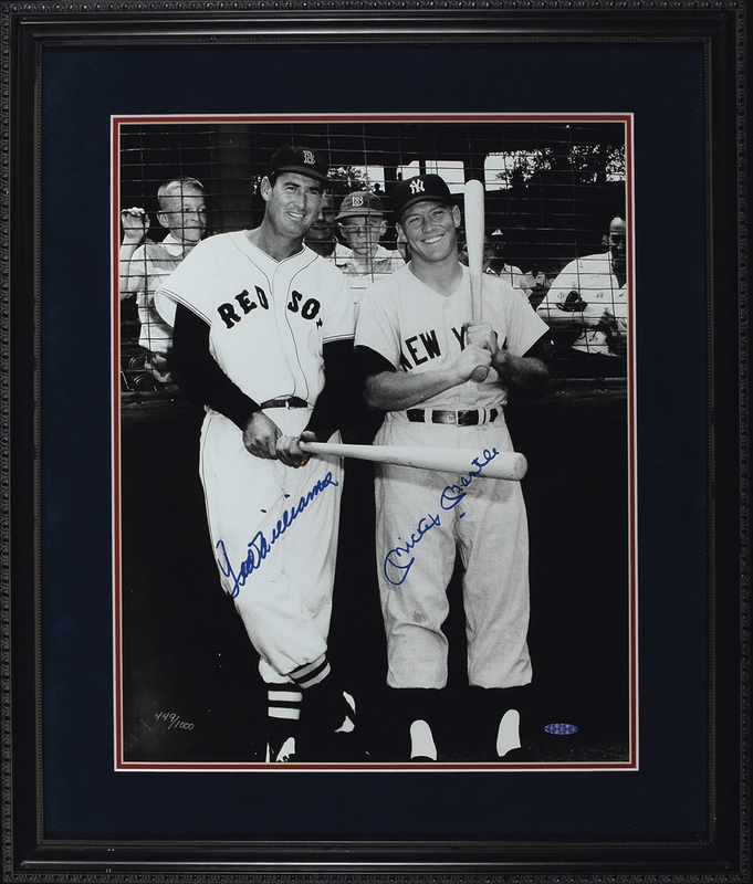 Lot 1278 Mickey Mantle and Ted Williams: The ‘Splinter’ and ‘The Mick’ Upper Deck photo