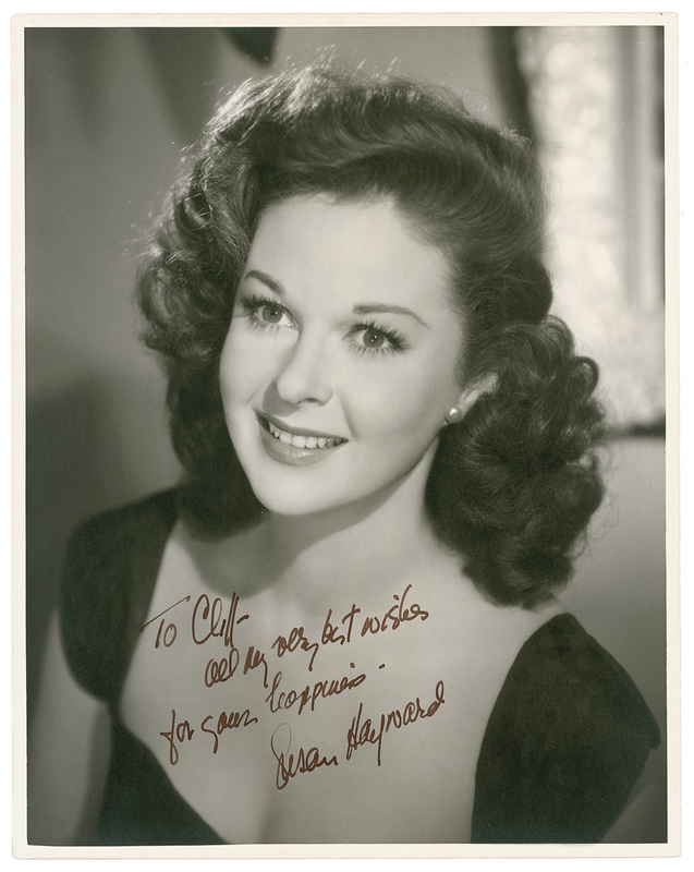 Lot 913 Susan Hayward: Gorgeous 11x14 Hayward Portrait