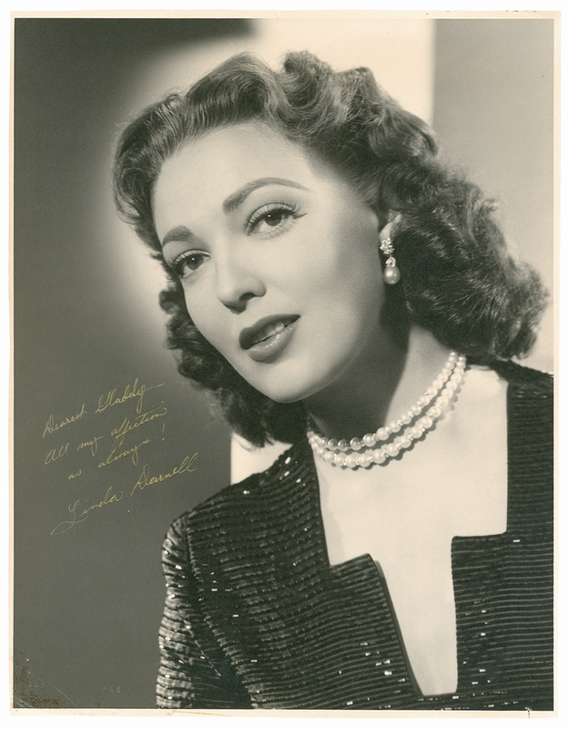 Lot 872 Linda Darnell: Oversized Darnell portrait