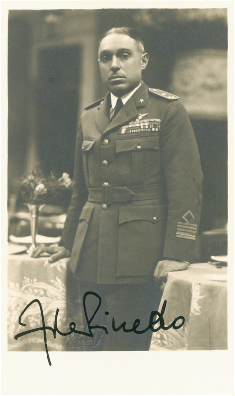 Lot 418 Francesco de Pinedo Signed Photograph