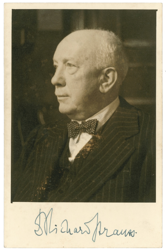 Lot 631 Richard Strauss Signed Photograph