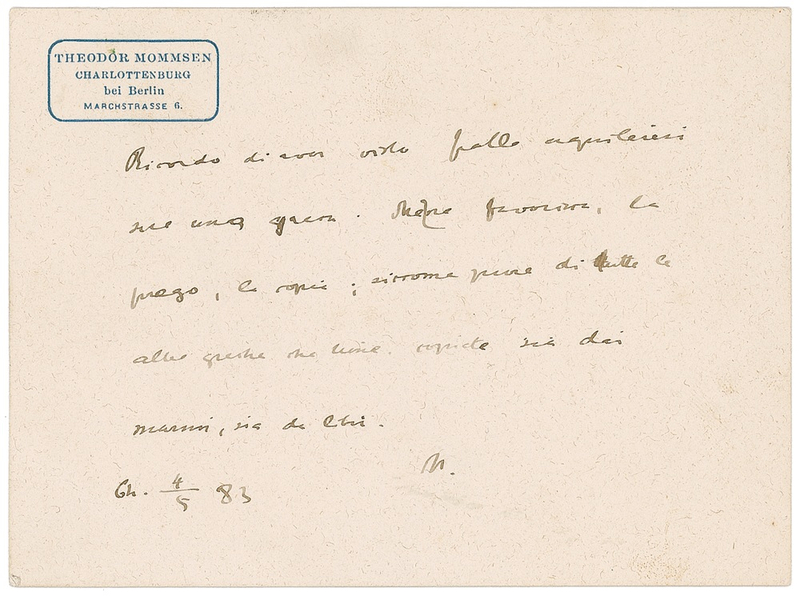 Lot 235 Theodor Mommsen