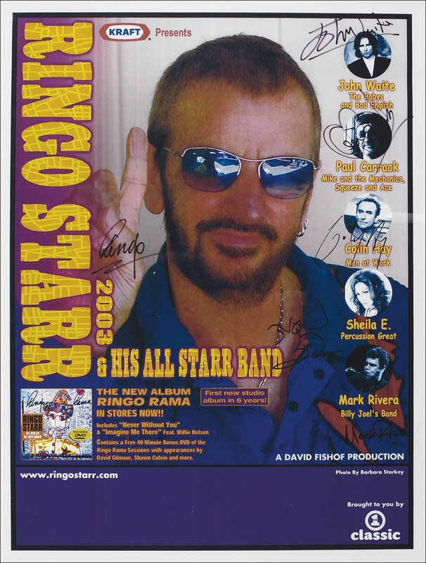 Lot 664 Beatles: Ringo Starr and his All Star Band Starr Poster