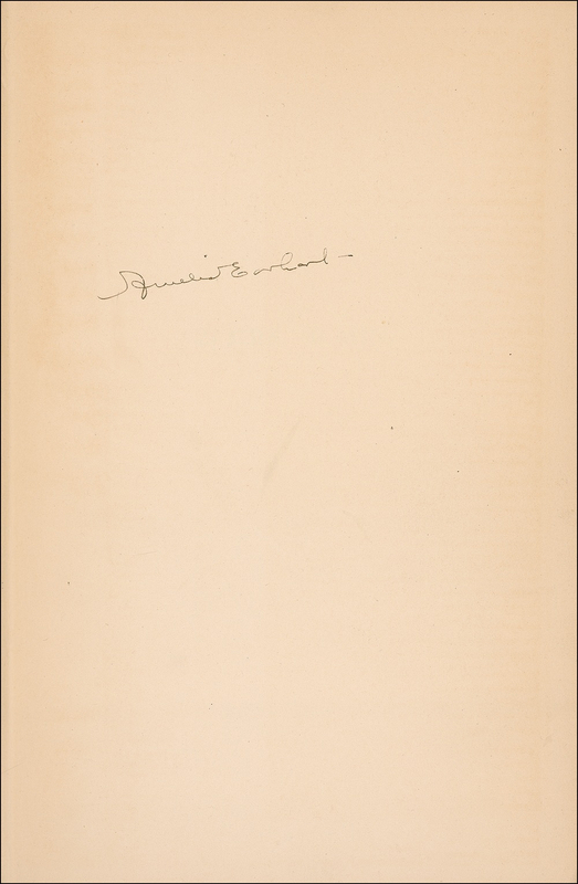 Lot 421 Amelia Earhart: Earhart signs her story