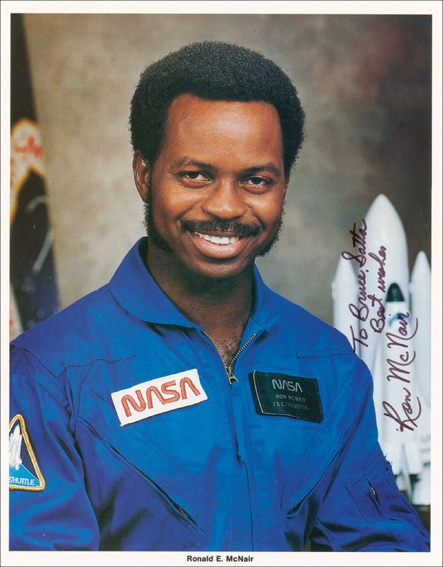 Lot 433 Ron McNair Signed Photograph