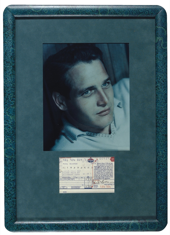 Lot 996 Paul Newman Signed Document