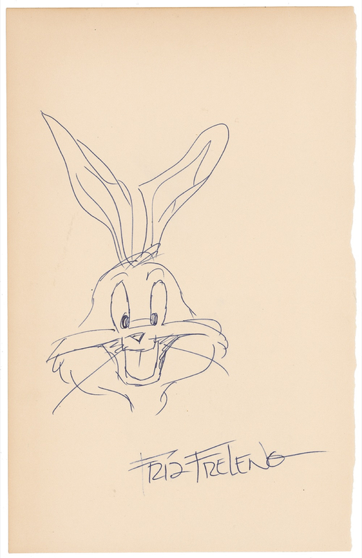 Lot 580 Friz Freleng Sketch