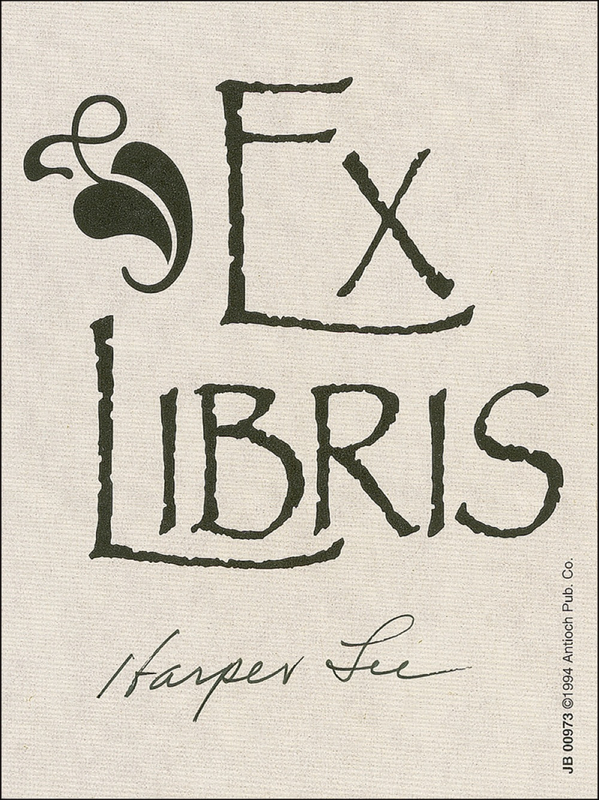 Lot 502 Harper Lee Bookplate