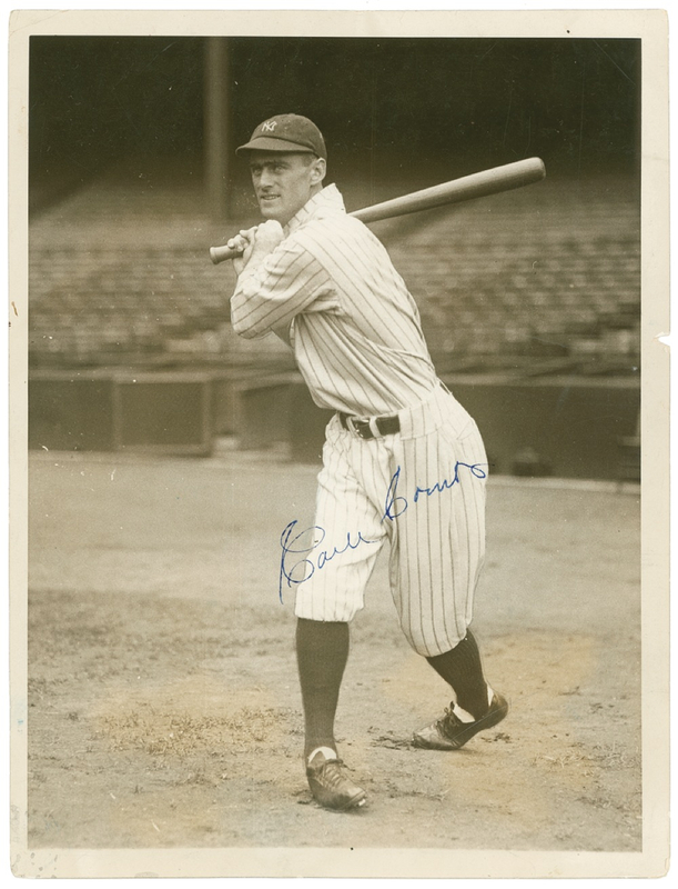 Lot 1206 Earle Combs Signed Photograph