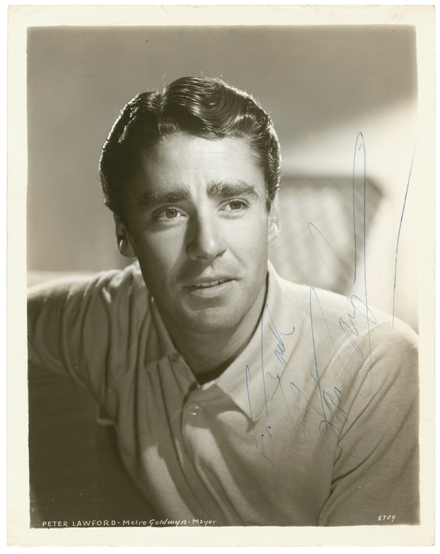 Lot 955 Peter Lawford Signed Photograph