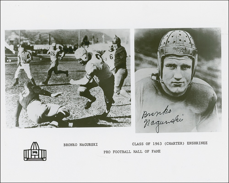 Lot 1300 Bronko Nagurski Signed Photograph
