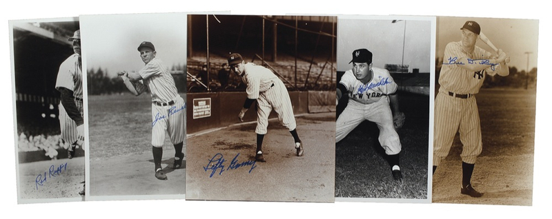 Lot 1180 Baseball Hall of Famers Signed Photographs