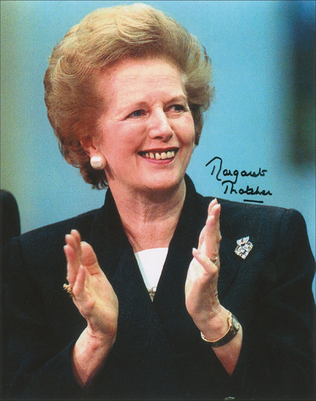 Lot 278 Margaret Thatcher Signed Photograph