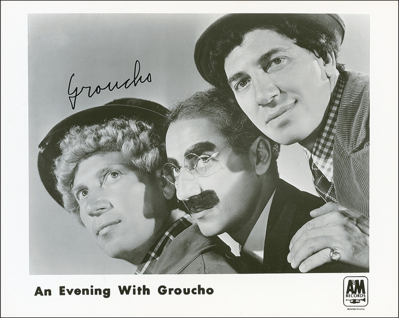 Lot 979 Groucho Marx Signed Photograph