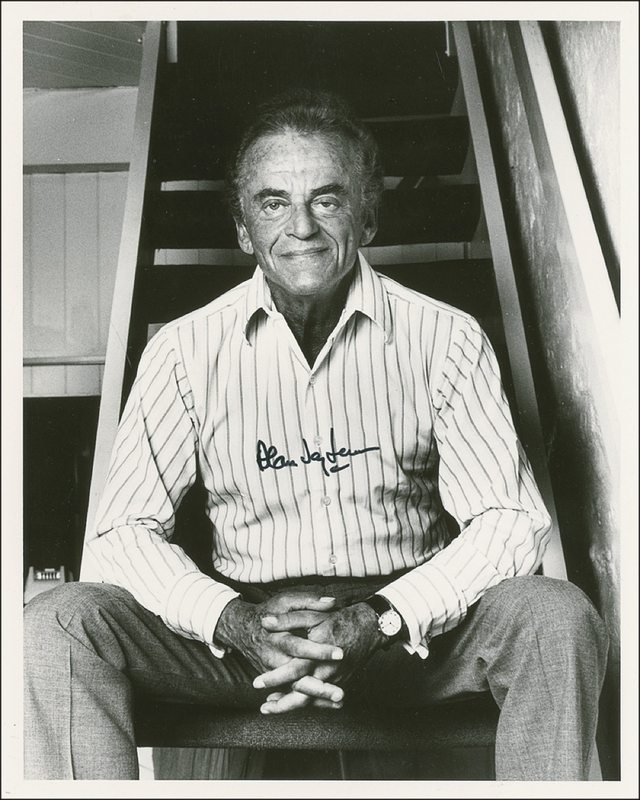 Lot 616 Alan Jay Lerner Signed Photograph