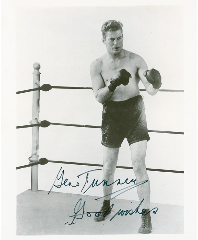 Lot 1214 Jack Demspey and Gene Tunney Signed Photographs