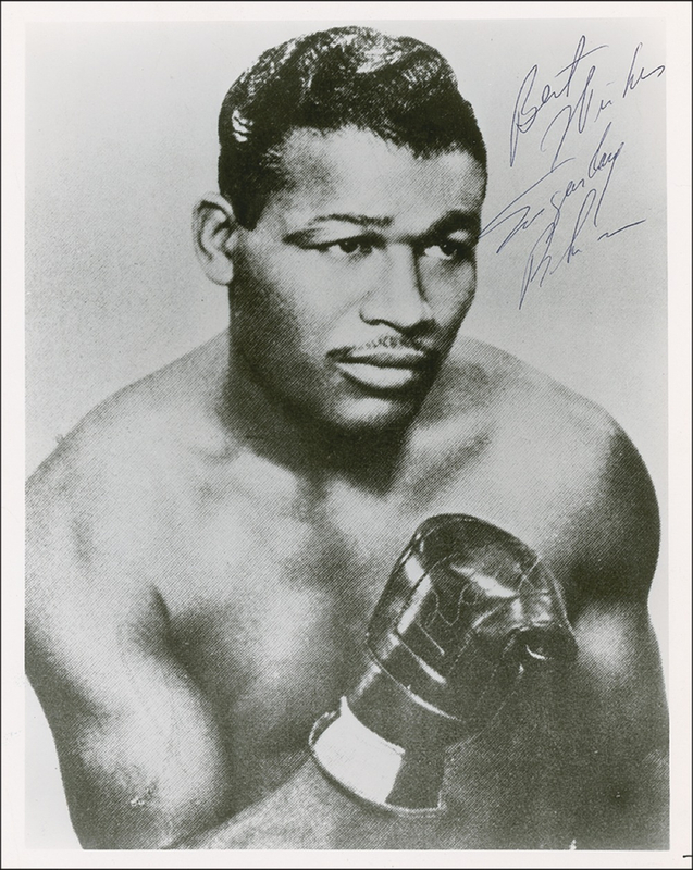 Lot 1326 Sugar Ray Robinson Signed Photograph