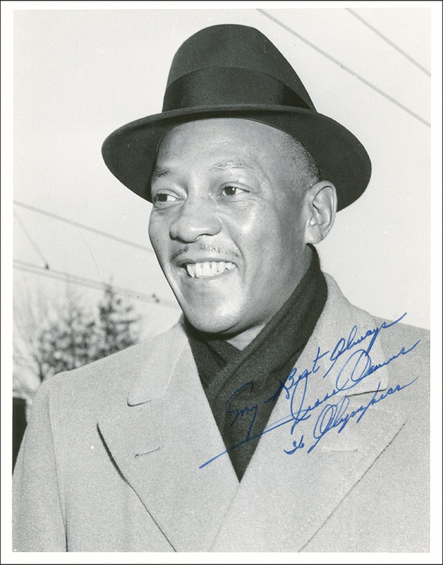 Lot 1311 Jesse Owens Signed Photograph