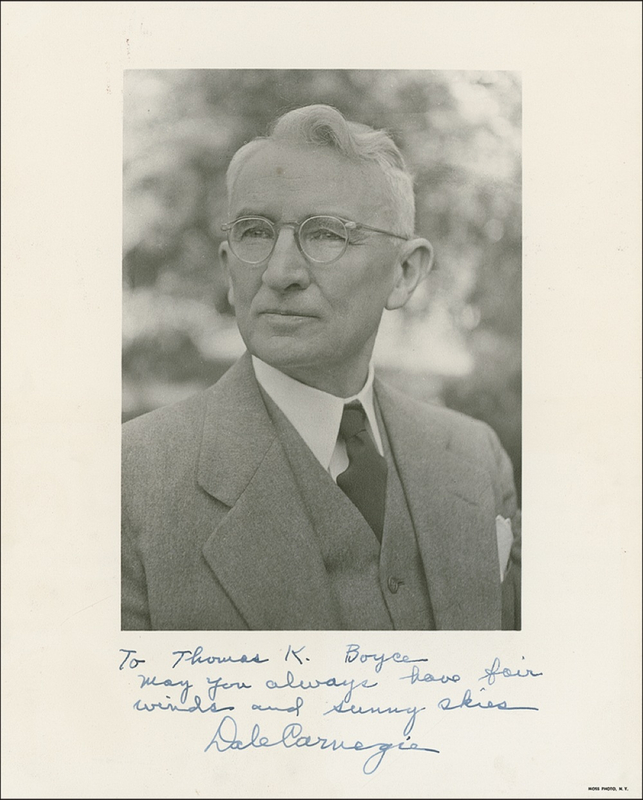 Lot 467 Dale Carnegie Signed Photograph