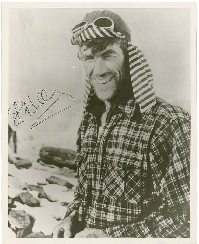 Lot 208 Edmund Hillary Signed Photograph