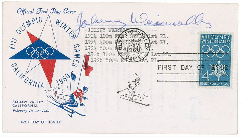 Lot 1049 Johnny Weissmuller First Day Cover