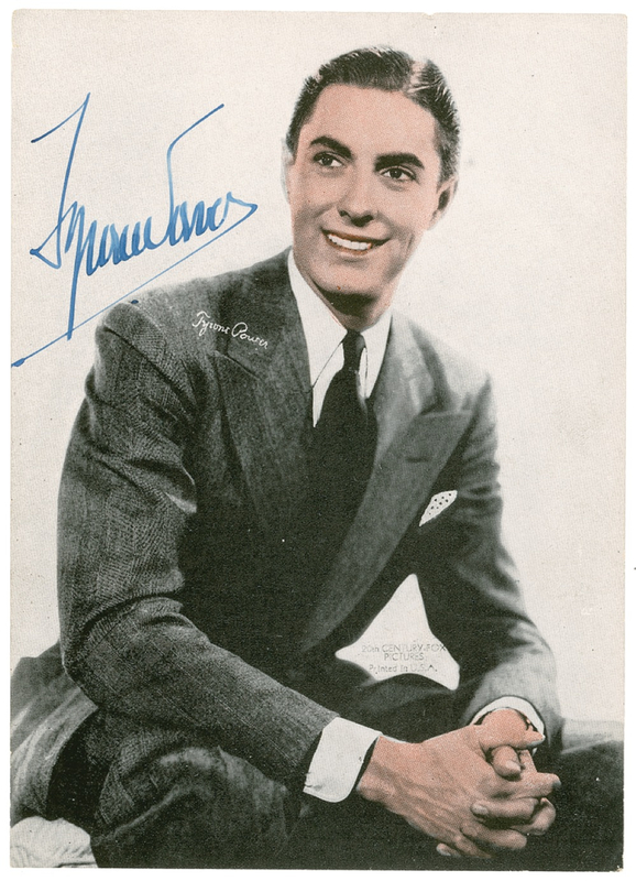 Lot 1011 Tyrone Power Signed Photographs