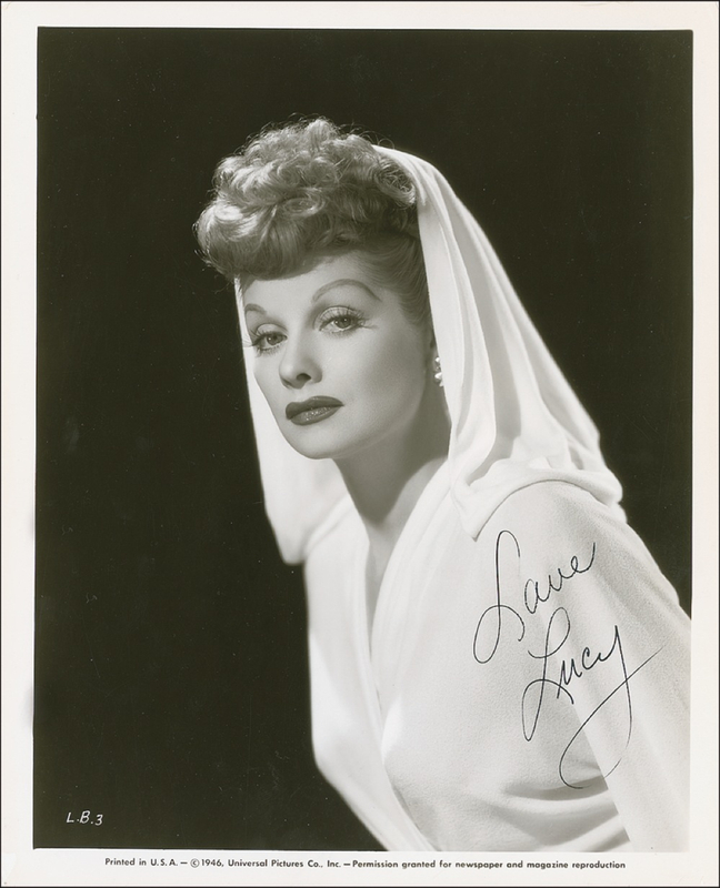 Lot 829 Lucille Ball Signed Photograph