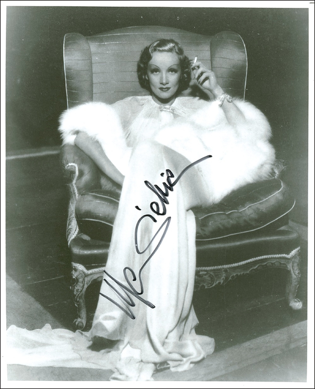 Lot 878 Marlene Dietrich Signed Photograph