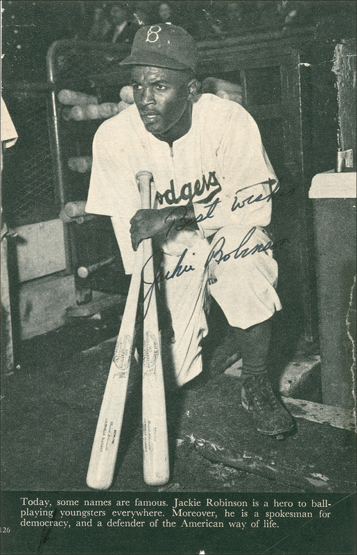 Lot 1324 Jackie Robinson Signed Photograph